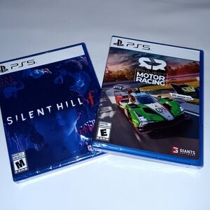 Sony PS5 Silent Hill f & Project Motor Racing Game Set - Blue Cases